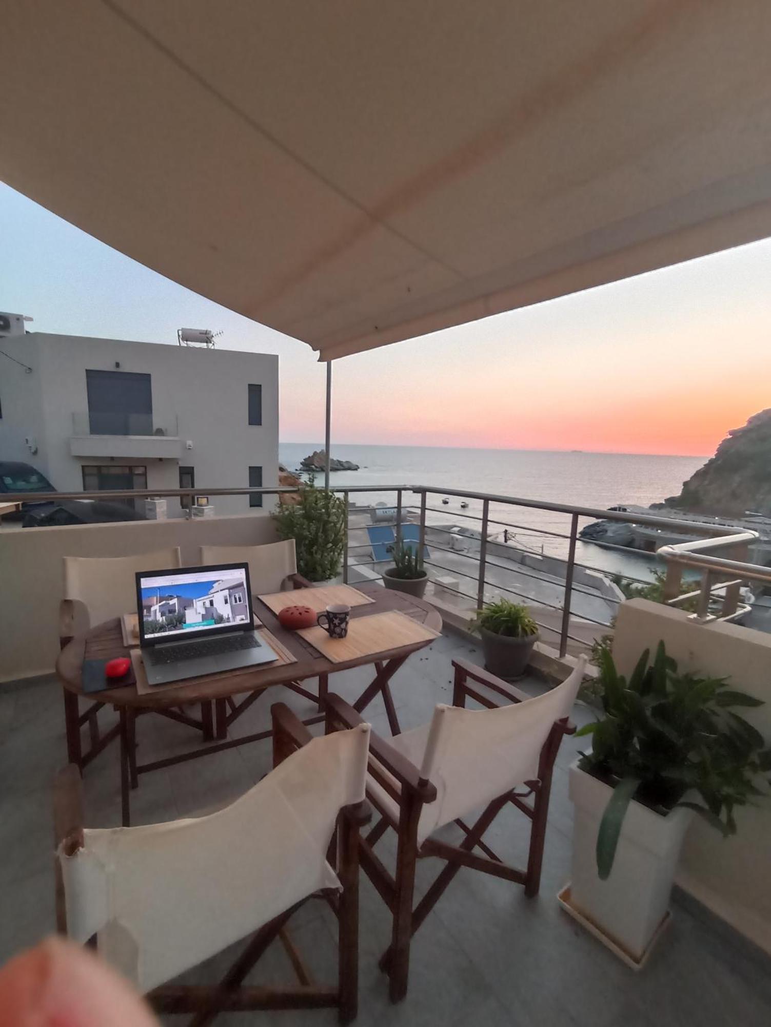 Popis Sea View Apartments Agia Pelagia Exterior foto