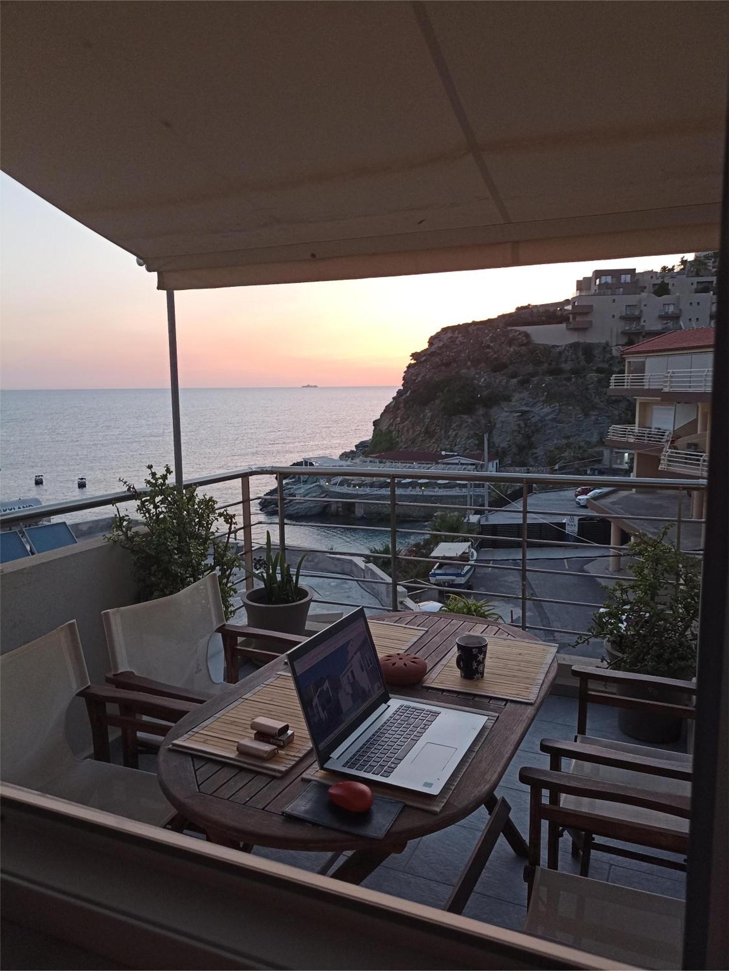 Popis Sea View Apartments Agia Pelagia Exterior foto