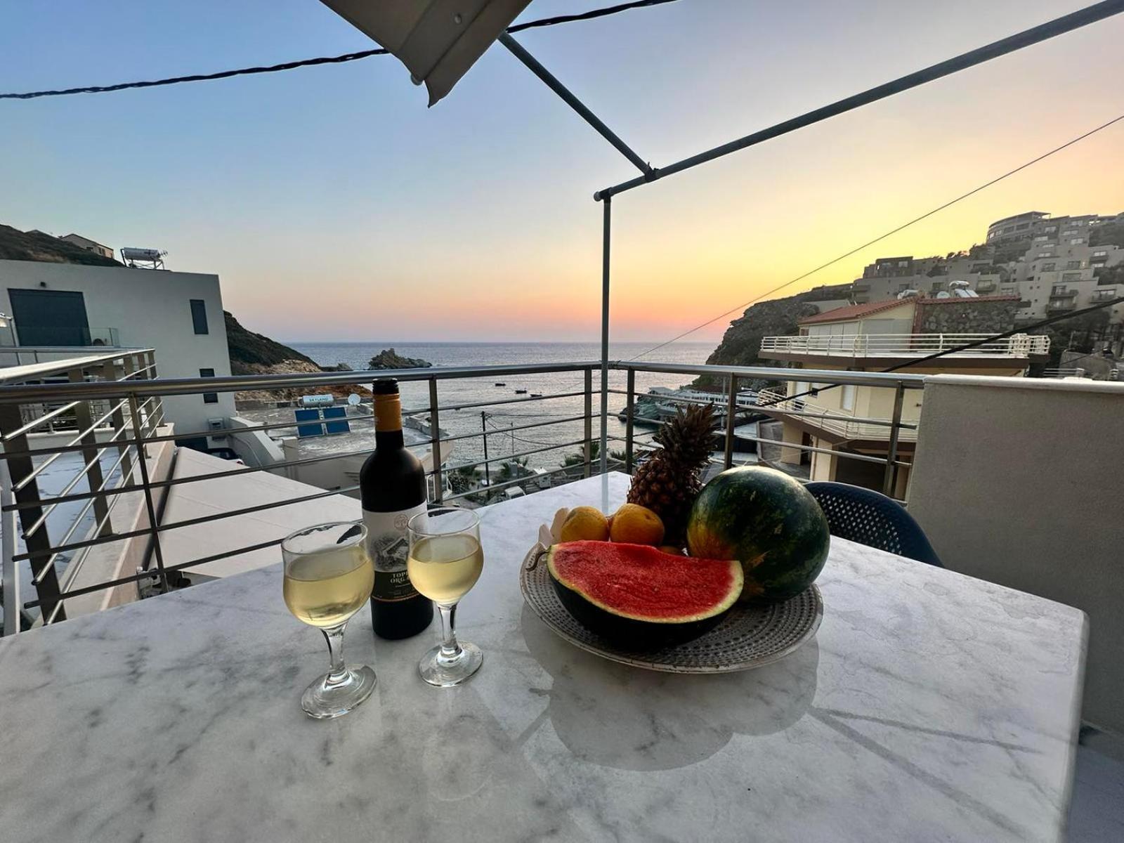Popis Sea View Apartments Agia Pelagia Exterior foto