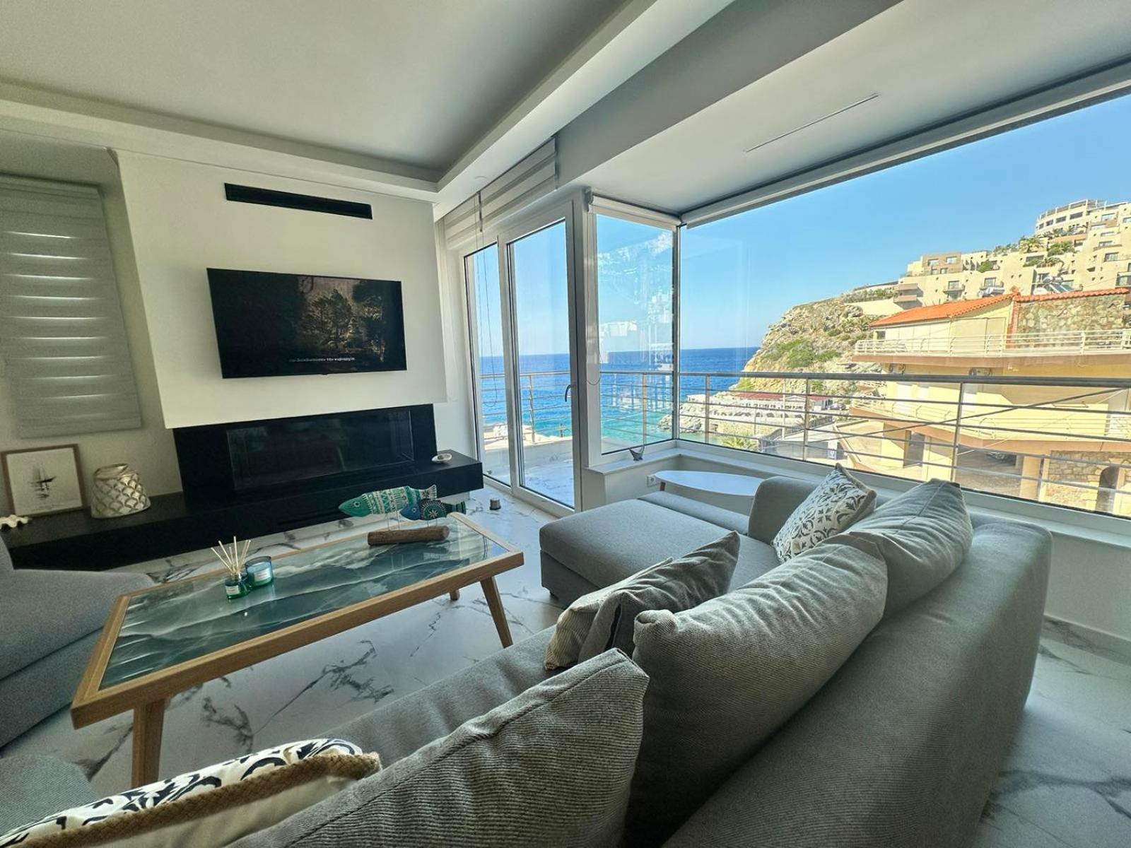 Popis Sea View Apartments Agia Pelagia Exterior foto